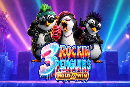 3 Rockin' Penguins Hold 'n' Win casino game on FunInExchange