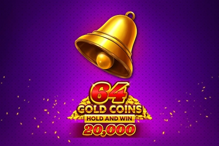 64 Gold Coins Hold and Win 20 000