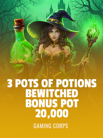 3 Pots of Potions Bewitched Bonus Pot 20,000