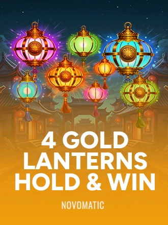 4 Gold Lanterns Hold & Win