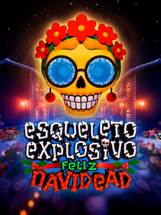 Esqueleto Explosivo Feliz Navidead