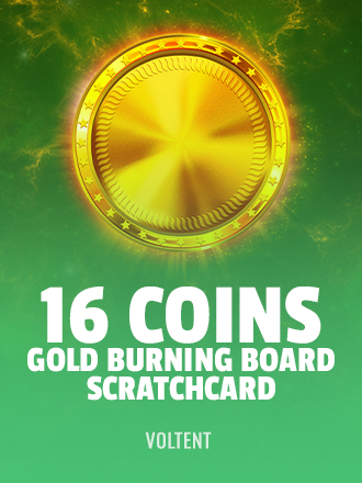 16 Coins: Gold Burning Board Scratchcard