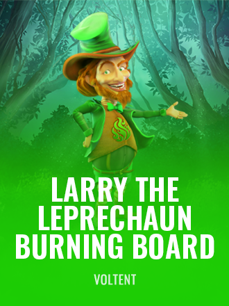 Larry the Leprechaun Burning Board