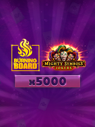 Mighty Symbols: Jokers Burning Board Scratchcard