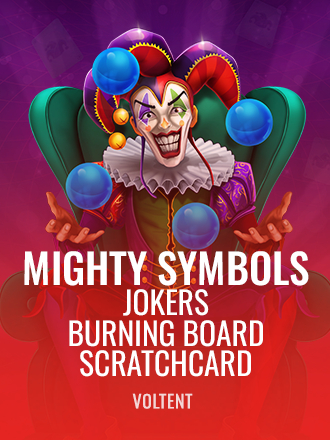 Mighty Symbols: Jokers Burning Board Scratchcard