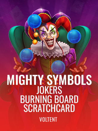 Mighty Symbols: Jokers Burning Board Scratchcard