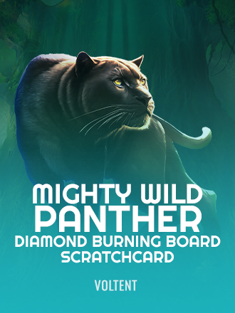 Mighty Wild: Panther Diamond Burning Board Scratchcard