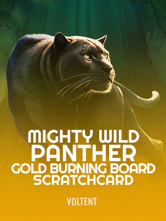 Mighty Wild: Panther Gold Burning Board Scratchcard