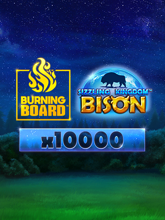Sizzling Kingdom: Bison Burning Board Scratchcard